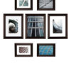 Gallery Perfect 7 Piece Walnut Photo Frame Gallery Wall Kit