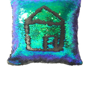 Sleepwish Reversible Sequins Mermaid Pillow Cases Square Sofa Throw Pillowcase Cushion Case 4040cm (Blue,Green and Purple)